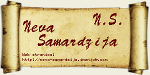 Neva Samardžija vizit kartica